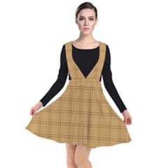Autumn Fall Plaid Tartan 1 Plunge Pinafore Dress by dressshop