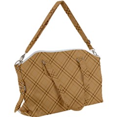 Autumn Fall Plaid Tartan 1 Diagonal Canvas Crossbody Bag by dressshop