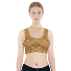 Autumn Fall Plaid Tartan 1 Diagonal Sports Bra With Pocket by dressshop