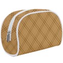 Autumn Fall Plaid Tartan 1 Diagonal Make Up Case (Large) View1