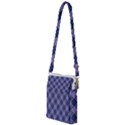 Purple Plaid Tartan 1 Diagonal Multi Function Travel Bag View1