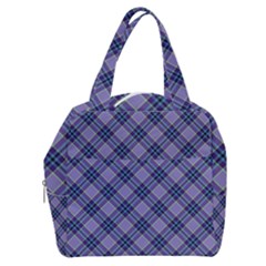 Purple Plaid Tartan 1 Diagonal Boxy Hand Bag by dressshop