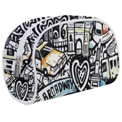 Doodle New York City Nyc Make Up Case (medium) by Salmanaz77