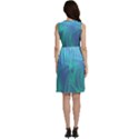 Psicodelia Zyguratti Texture Cyanturquoise Sleeveless Dress With Pocket View4
