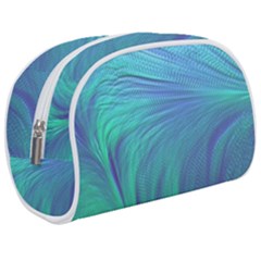 Psicodelia Zyguratti Texture Cyanturquoise Make Up Case (medium) by Salmanaz77