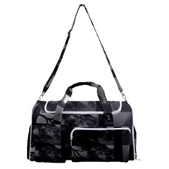 Los Alerces National Park Waterfront Landscape, Argentina002 Sports Gym Duffle Bag With Shoe Compartment by dflcprintsclothing