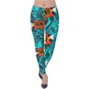 Flame Swirls Velvet Leggings View1