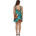 Flame Swirls Ruffle Strap Babydoll Chiffon Dress View4