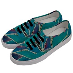 Aqua Batik, Abstract, Colorful Men s Classic Low Top Sneakers by kyorashop23