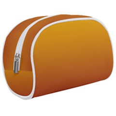 Amber Orange To Burgundy Red Linear Gradient Make Up Case (medium) by GradientsOmbre