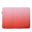Pink Lace To Scarlet Red Linear Gradient 15  Vertical Laptop Sleeve Case With Pocket View1