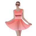 Scarlet Red To Pink Lace Linear Gradient Skater Dress View1
