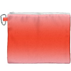 Pink Lace To Scarlet Red Bilinear Gradient Canvas Cosmetic Bag (xxxl) by GradientsOmbre