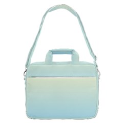 Cream Yellow To Baby Blue Linear Gradient Macbook Pro 15  Shoulder Laptop Bag by GradientsOmbre