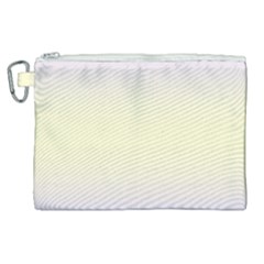 Pale Violet To Cream Yellow Bilinear Gradient Canvas Cosmetic Bag (xl) by GradientsOmbre