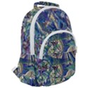 Blue Blend Rounded Multi Pocket Backpack View2
