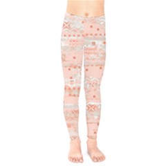 Boho Pattern Kids  Classic Winter Leggings by designsbymallika