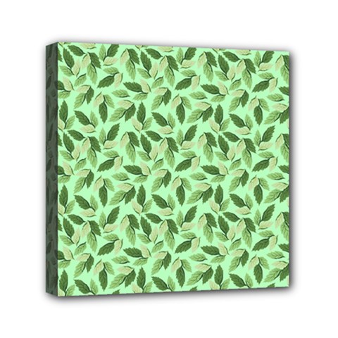 Leaves Pattern Texture Seamless Mini Canvas 6  X 6  (stretched) by Hannah976