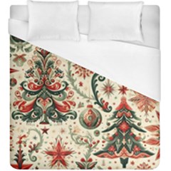 Christmas Tree Snow Duvet Cover (king Size) by Bedest