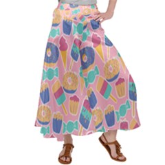 Ice Cream Donut Sweets Candie Women s Satin Palazzo Pants by Apenda