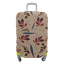Leaves Pattern Teal Seamless Fall Luggage Cover (Small) View1