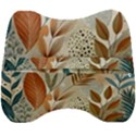 Leaves Pattern Flora Velour Head Support Cushion View2