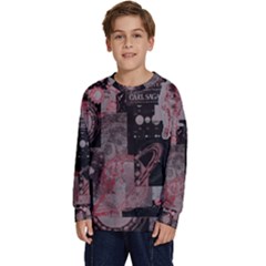 Aesthetic , Aesthetic, Dark Kids  Crewneck Sweatshirt by kyorashop23