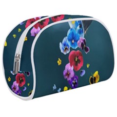 Falling Flowers, Art, Coffee Cup Make Up Case (medium) by kyorashop23