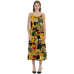 Lego People, Games Casual Spaghetti Strap Midi Dress by kyorashop23