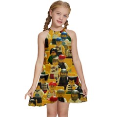 Lego People, Games Kids  Halter Collar Waist Tie Chiffon Dress by kyorashop23