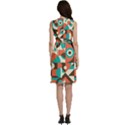 Retro Colorful Background, Retro Abstraction Sleeveless Dress With Pocket View4
