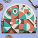Retro Colorful Background, Retro Abstraction Horseshoe Style Canvas Pouch View2