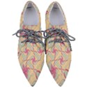 Abstract Pattern Design Scrapbooking Pointed Oxford Shoes View1
