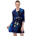 Tardis Doctor Who Space Galaxy Mini Skater Shirt Dress View1