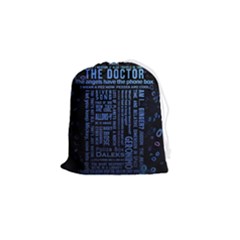 Doctor Who Tardis Drawstring Pouch (small) by Cemarart