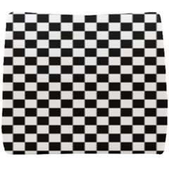 Pattern Checkered Squares Black White Pattern Seat Cushion by Sabxi