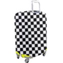 Pattern Checkered Squares Black White Pattern Luggage Cover (Large) View2