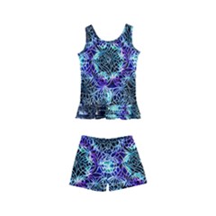 Round Wreath Kids  Boyleg Swimsuit by Sabxi