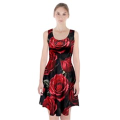 Red Roses Racerback Midi Dress by Sabxi