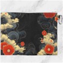 Korean Art Flowers Asian Pattern Canvas Cosmetic Bag (XXXL) View2
