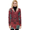 birds Button Up Hooded Coat  View1