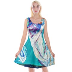 Sailing Boat Reversible Velvet Sleeveless Dress by bestdesignintheworld