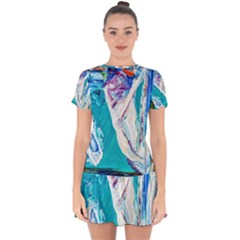 Sailing Boat Drop Hem Mini Chiffon Dress by bestdesignintheworld