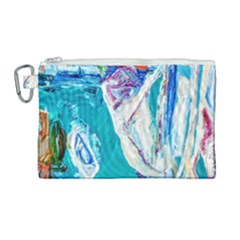 Sailing Boat Canvas Cosmetic Bag (large) by bestdesignintheworld