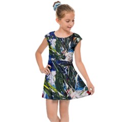 Snow In A City-1-1 Kids  Cap Sleeve Dress by bestdesignintheworld