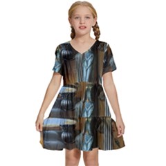 Lady Kids  Short Sleeve Tiered Mini Dress by bestdesignintheworld