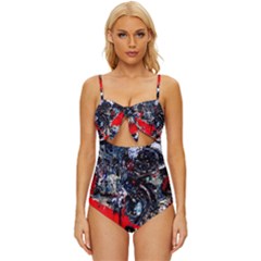 Multiple Desires-1-1 Knot Front One-piece Swimsuit by bestdesignintheworld