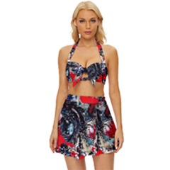 Multiple Desires-1-1 Vintage Style Bikini Top And Skirt Set  by bestdesignintheworld