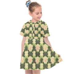 Retro 1880s Flowers Pattern 15 Kids  Sailor Dress by violetheavensky