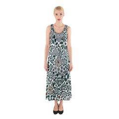 Retro Scandinavian Nordic Flowers Pattern 5 Sleeveless Maxi Dress by violetheavensky